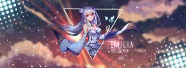 Re Zero Emilia Rezero Anime Banner Art