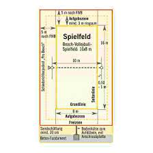 Buy volleyball trainer mein saisonbuch: Beachvolleyball Turniernetz Fur Spielfeld 16x8 M Kaufen Sport Thieme