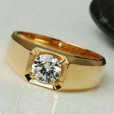 Picture 2 Of 6 Wedding Rings Solitaire Sterling Silver Garnet Ring Men Diamond Ring