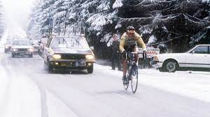Roger is drinking a liege bastogne liege by id.nb at st. Bernard Hinault Breaks Down His Historic Win At Liege Bastogne Liege Velonews Com