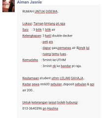 Target iklan pun dapat ditentukan apakah hanya untuk regional maupun ingin dapat dibaca oleh pembaca nasional. Rumah Sewa Parit Raja Uppslog Facebook