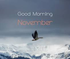 It's november, the month of gratitude! Good Morning Hello November