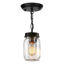 Transform you ceiling fan with a cool, mason jar ceiling fan light kit. Puzhi Home Glass Mason Jar Lights 1 Light Kitchen Island Pendant Lighting Farmhouse Light Fixture Close To Ceiling Light For Kitchen Barn Farmhouse Dining Room Hallway Stairway Pricepulse
