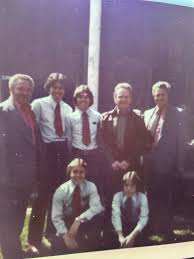 Years ago when my brothers and I were playing music, we met a lot of  wonderful people. Pictured is Ralph Stanley and Bill Monroe.