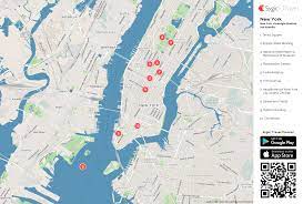 Zahlreiche new york sehenswürdigkeiten machen den besuch zu einem einmaligen erlebnis,. Karte Von New York Ausdrucken Sygic Travel