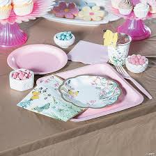 Pale pinks and purples make an excellent color scheme for a baby girl. Fairy Baby Shower Decorations Oriental Trading Company