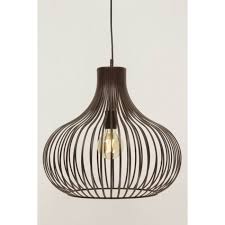 sierlijke hanglamp gabri xl brons bruin o 60 cm hanglamp landelijke lampen brons