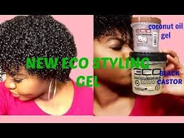 Black Castor Flaxseed Oil And Coconut Oil New Eco Styler Gel Review Youtube Flaxseed Gel Eco Styler Gel Coconut Oil Hair