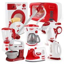 Children S Simulation Electrical Toys Baby House Play House Toys Red Kitchen Appliances Toys Children S Education Pretend Play Kitchen Cooking Toys Toy Kitchen
