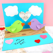 Read below to find out how you can create your own printable pop up card decorations if you need a few more elements to take your card to the next level, these decorations are sure to help! How To Make A Pop Up Love Birds Card I Heart Crafty Things