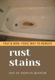non toxic way to remove rust stains out