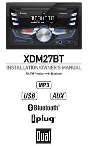 Car radio battery constant 12v+ wire: Dual Xdm27bt Installation Owner S Manual Pdf Download Manualslib