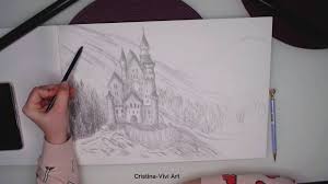 :d azi revin cu un articol nou, video. Desen In Creion Cu Un Castel Medieval In Padure Pencil Drawing Of A Castle In The Forest Youtube