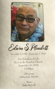 Edwin Stanley Plunkett (1941-2020)