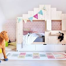 Let S Play House A Bunk Bed Converted To Playhouse Ikea Hackers In 2020 Ikea Loft Bed Ikea Bed Ikea Nordli