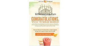 Bogo Free Premium Fruit Smoothie Or Julius Original Orange Julius For Your Birthday With Images Fruit Smoothies Orange Julius Smoothies