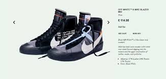 The Off White X Nike Blazer Just Launched In A Full Size Run