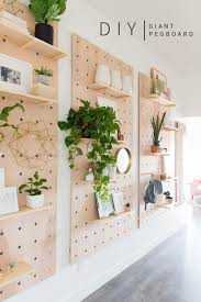 Diy Giant Pegboard Modern Shelf Decor Diy Home Decor Projects Large Wall Decor