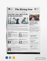 A newspaper template can be tricky to create due to the multitude of boxes needed for articles. Free 50 Amazing Newspaper Templates In Pdf Ppt Ms Word Psd
