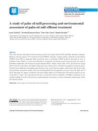Started in 1972 under environ sdn bhd; Pdf A Study Of Palm Oil Mill Processing And Environmental Assessment Of Palm Oil Mill Effluent Treatment