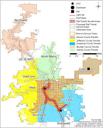 Nine rail lines service 53 stations along the denver's north, east, southeast, southwest, and west rail corridors. Denver Light Rail Map Overlay Maping Resources