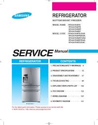 Samsung Rf4287hars Rf4287habp Rf4287hawp Rf4287hapn Refrigerator Service Manual Samsung Refrigerator Samsung Refrigerator Repair Refrigerator Models