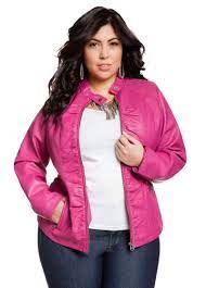 Ruched Faux Leather Jacket Ashley Stewart Plus Size Leather Jacket Plus Size Plus Size Fashion