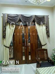 Gorden jendela minimalis bunga serambit bahan satin beridal: Harga Gorden Pintu Dengan Poni Di Bambu Apus Jakarta Timur Gorden Jakarta