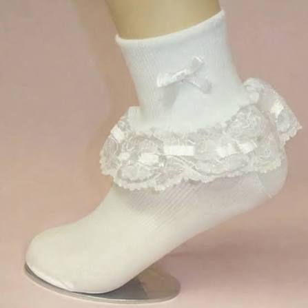 Ruffle Socks! Have you noticed they're back in style?
