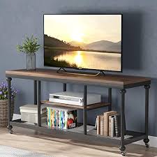 Try this functional tv stand furniture ltv40bx. Buy Tribesigns Industrial Tv Stand Pipe Frame Tv Console Media Stand With Wheels And Metal Mesh For Tvs Up To 60 Inches 3 Tier Entertainment Center Media Console Table Online In Indonesia B0841yjqyl