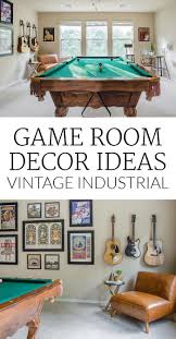 Game Room Decor Pool Table And Vintage Industrial Design Industrialdesign Pool Table Room Game Room Decor Game Room