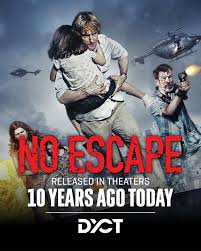 No Escape Turns 10 Released in 2015, the action thriller starred Owen  Wilson, Lake Bell, and Pierce Brosnan as a family caught in a violent coup  while living abroad. Known for its