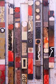 Mid Century Moderne Stangen Turkis Regen Wald Glasiert Holz Zinn Fliesen Collage Soul Totems Kaufen Keine Set Boho Hippie Folk Primitive Garten Kunst Auf Holz Abstrakte Kunst Assemblage Kunst