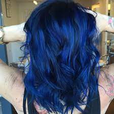 Distributor Pravana Indonesia On Instagram Dark Blue Hair Is The New Black Her Formula Pravana Aesthetic Hair Dark Blue Hair Hair Inspiration Color