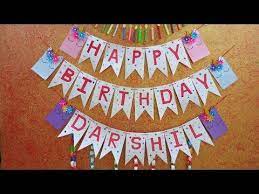 Diy Birthday Banner Making Birthday Decoration Ideas At Home Birthday Decoration In Lockdown Youtube Diy Birthday Banner Diy Birthday Birthday Banner