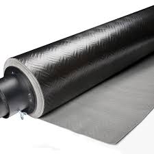6mm (5mm + 1mm attached pad) no underlayment or glue needed; Diamond Tread Vinyl Flooring 1 Mm Thick