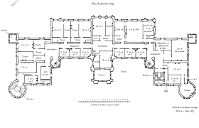 Waddesdon One Of The Many Preliminary Desgns For The House Chamber Floor School Floor Plan Mansion Floor Plan Floor Plan Design