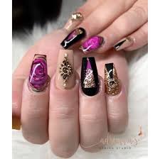 Inked Rose Nails Rose Nails Nails Nail Designs