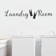 Decorating your laundry room wall with a wall decal is a great way to utilize a plain, blank, and a dull wall! Red Barrel Studio Laundry Room Clothes Pins Wall Decal Reviews Wayfair