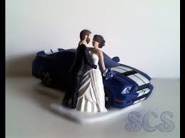 Wedding Cake Topper Shelby Ford Mustang Lovers Video Customcaketopper Ford Mustang Www Customweddingcaketopper Ca Figuras Novios Tarta Mi Boda Boda