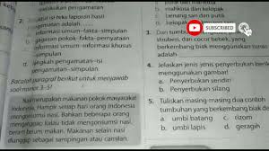 Check spelling or type a new query. Menjawab Soal Subtema 1 Kelas 6 Bupena Jilid 6a Bahasa Indonesia Dan Ipa Youtube