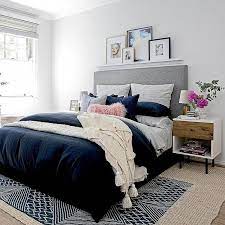 Master Bedroom Ideas Dove Gray Paint And Also Glam Handles Take This Master Bedroom S Ikea Night Table To Blue Bedroom Bedroom Interior Modern Bedroom Decor
