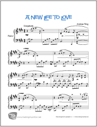 A New Life To Love Free Easy Piano Sheet Music Sheet Music Easy Piano Sheet Music Piano Sheet Music