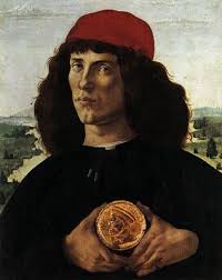 Portrait Of A Woman With A Man At A Casement Portrait Of Man With A Medal Of Cosimo The Elder By Sandro Boticelli Con Immagini Ritratti Arti Arte