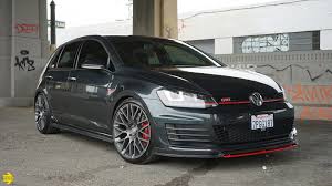 Dark Iron Blue Metallic Volkswagen Mk7 Gti Gets Momo Revenge Wheels In Gunmetal Momo