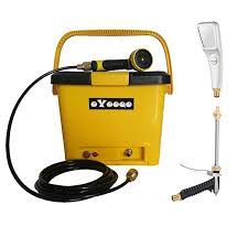 Amazon Com Oyooqo Camping Portable Shower Electric Pressure Pump Outdoor Camping Shower 5 Gallons Spo Outdoor Camping Shower Camping Shower Portable Shower
