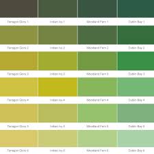 Green Paint Colours Chart Dulux Trade Colour Chart Crown