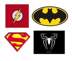 The spider is black and stands out against a red background. Superhero Logos To Print Clipart Best Superhero Logo Templates Superhero Logos Superhero Template