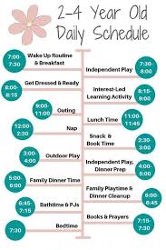 2 4 Yr Old Daily Schedule Kids Schedule Toddler Schedule Toddler Learning Activities