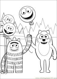There are tons of great resources for free printable color pages online. 18 Free Yo Gabba Gabba Coloring Pages Used Some Of These For Landon S Birthday Party Yo Gabba Gabba Gabba Gabba Disney Princess Coloring Pages